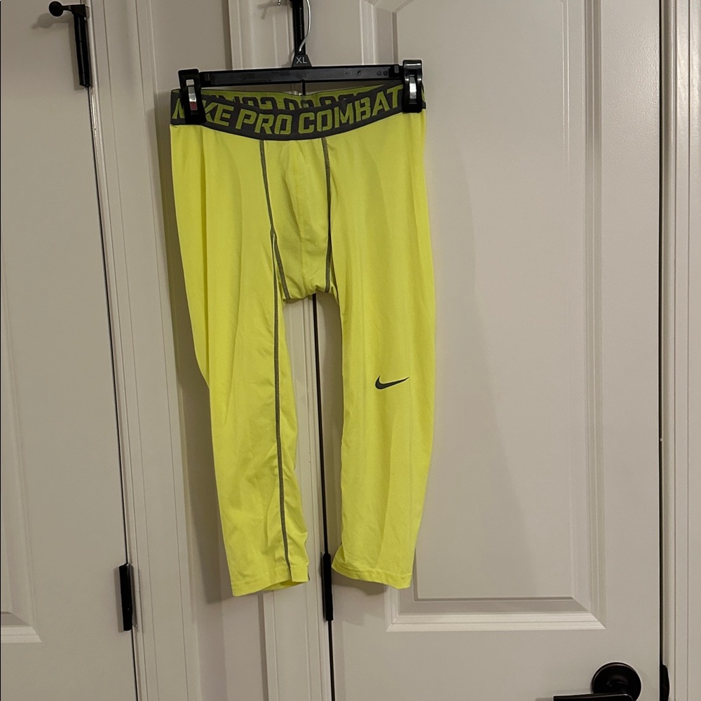 Nike Pro Combat Light Green Leggings